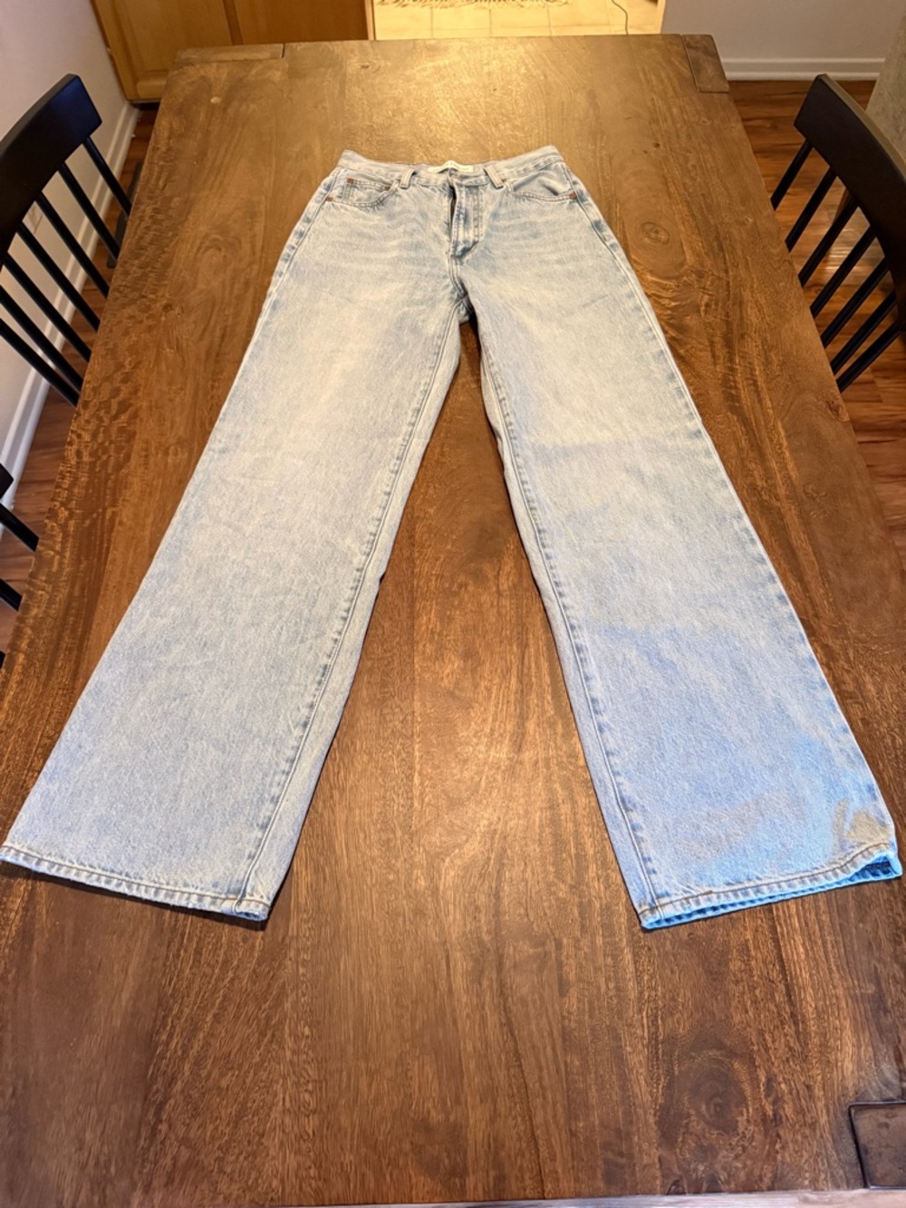 Aritzia Denim Forum Farrah Hi-Rise Wide Jeans – Size 24 – 7 Yrs Bleu Taboo